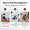 Halloween Paint by Numbers Kit for Adults 16x20 Inch DIY Acrylic Canvas Painting Set Beginner Friendly Wrinkle-Free Wall Art Craft Gift